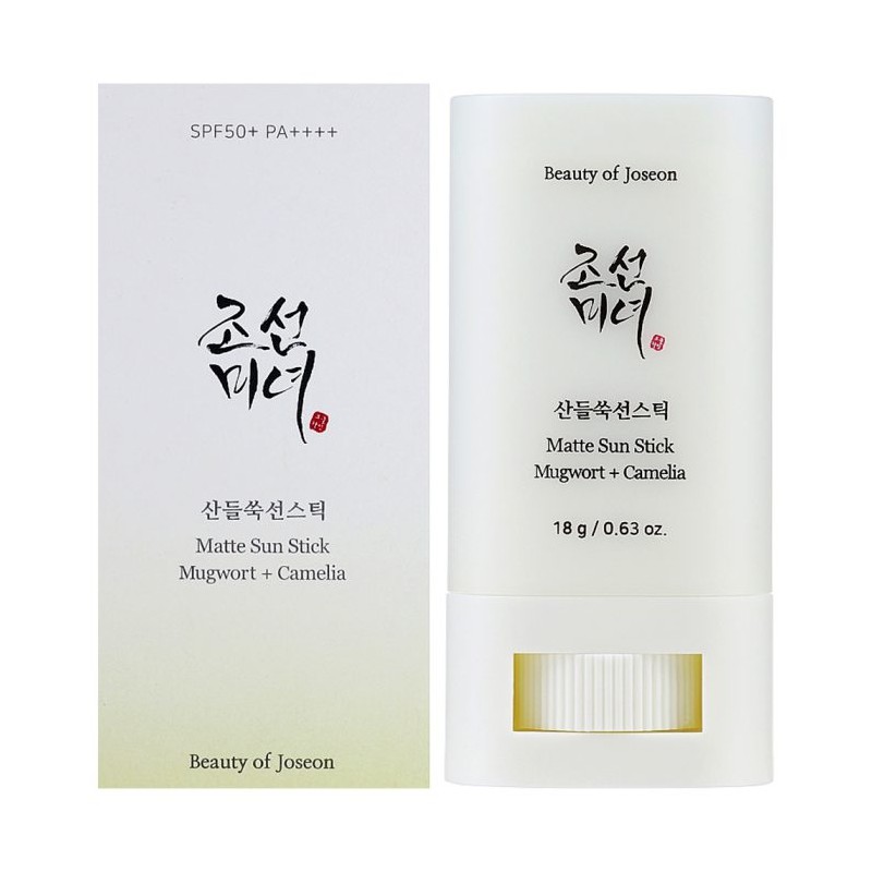 مناسب پوست چرب و بیوتی آف جوسان | Beauty of Joseon Matte Sun Stick Mugwort+Camelia SPF 50+ PA++++ حجم 18 گرم