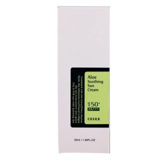 کرم ضدآفتاب آبرسان و تسکین‌دهنده SPF50 آلوئه‌ورا مناسب انواع پوست کوزارکس Aloe Soothing Sun Cream  حجم 50 میل