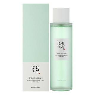 تونر آبرسان و لایه بردار AHA و BHA شاداب کننده و جوانساز پوست بیوتی اف جوسان Green Plum Refreshing Toner AHA + BHA حجم 150 میل