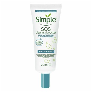 ژل ضد جوش و کنترل کننده چربی مناسب پوست چرب سیمپل سیمپل | Simple Daily Skin Detox SOS Clearing Booster حجم ۲۵ میل