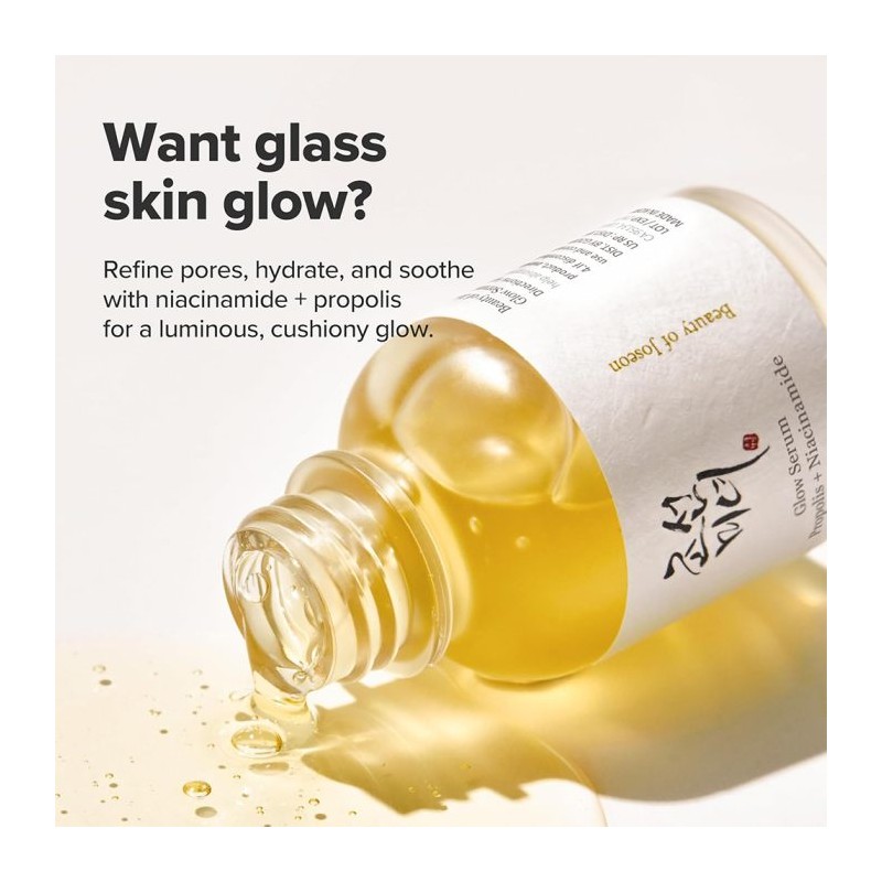 سرم روشن کننده و ضد جوش نیاسینامید و پروپولیس بیوتی اف جوسان بیوتی آف جوسان | Beauty of Joseon GLOW SERUM PROPOLIS حجم 30 میل