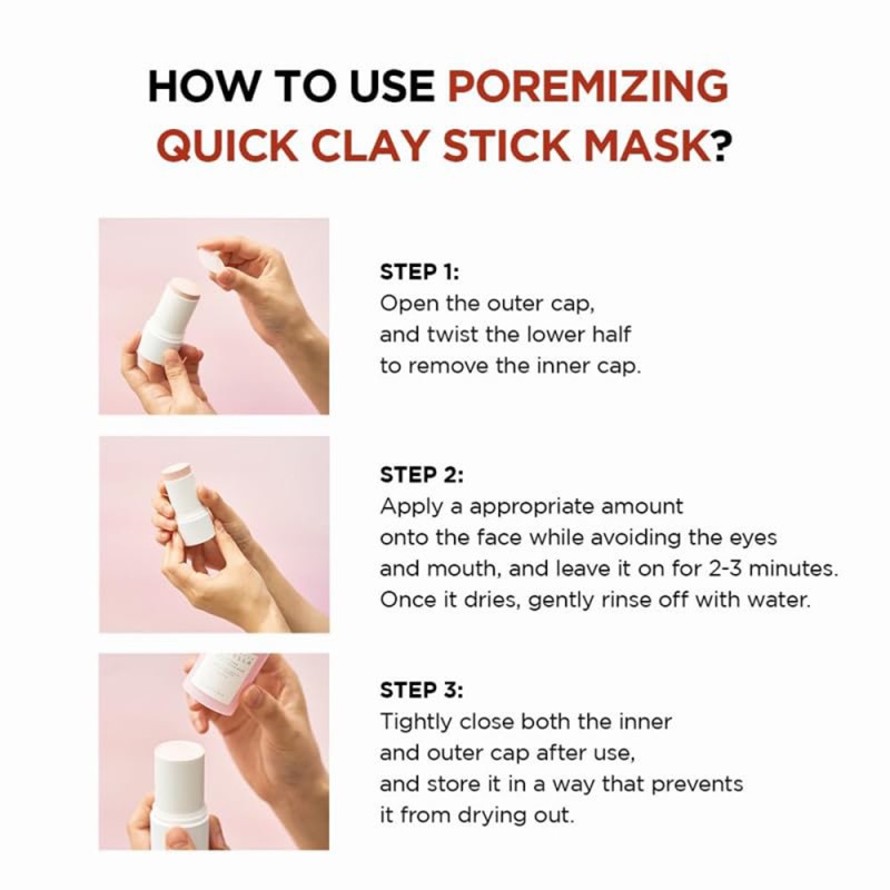 مناسب پوست چرب و اسکین ۱۰۰۴ | SKIN1004 1004 Madagascar Centella Poremizing Quick Clay Stick Mask وزن 24 گرم