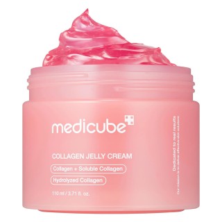 کرم ژله ای آبرسان و ضد چروک مناسب انواع پوست مدی کیوب Collagen Jelly Cream  حجم 110 میل