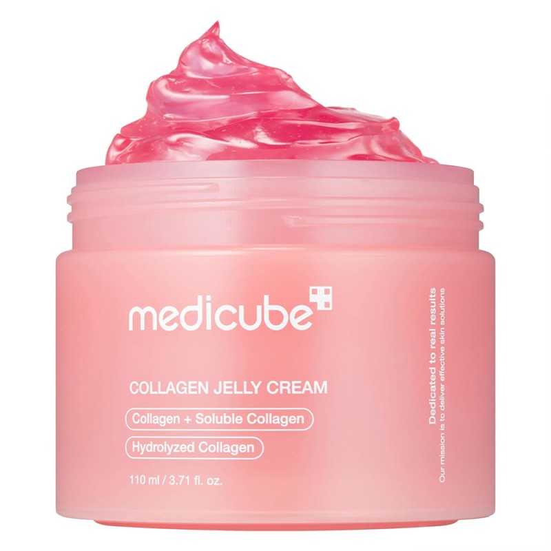 کرم ژله ای آبرسان و ضد چروک مناسب انواع پوست مدی کیوب Collagen Jelly Cream  حجم 110 میل