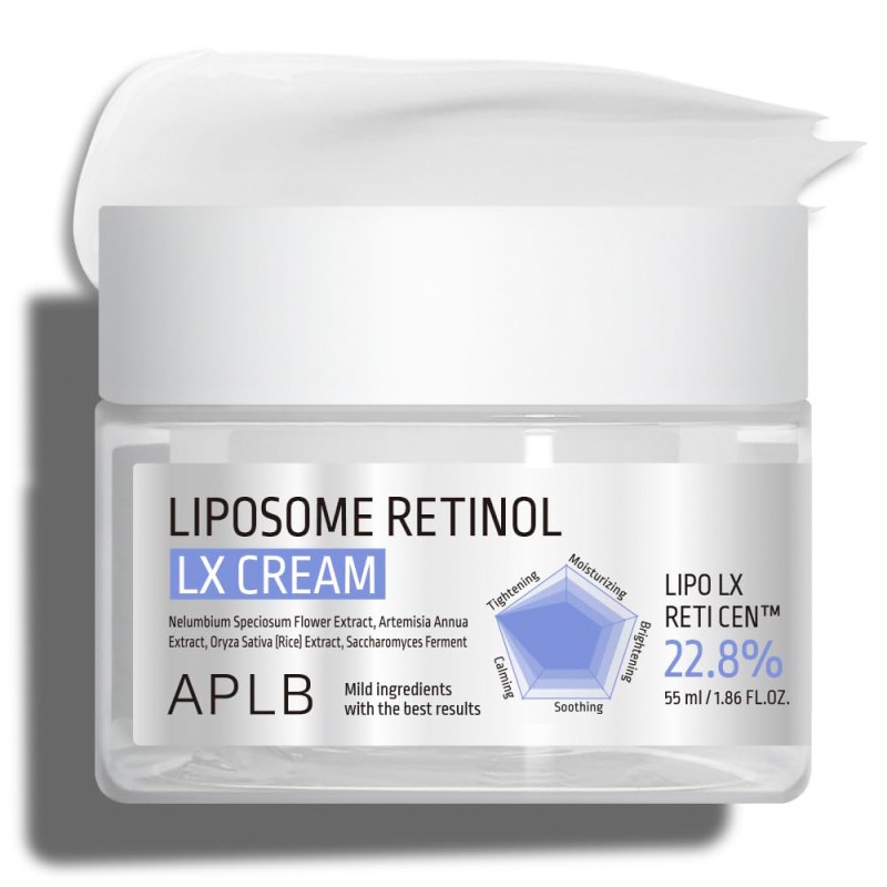 کرم ضد چروک و جوانساز رتینول لیپوزومی مناسب انواع پوست APLB Liposome Retinol LX Cream حجم 55 میل