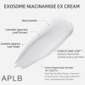 کرم روشن کننده، ترمیم کننده و تسکین دهنده مناسب انواع پوست APLB Exosome Niacinamide EX Cream حجم 55 میل