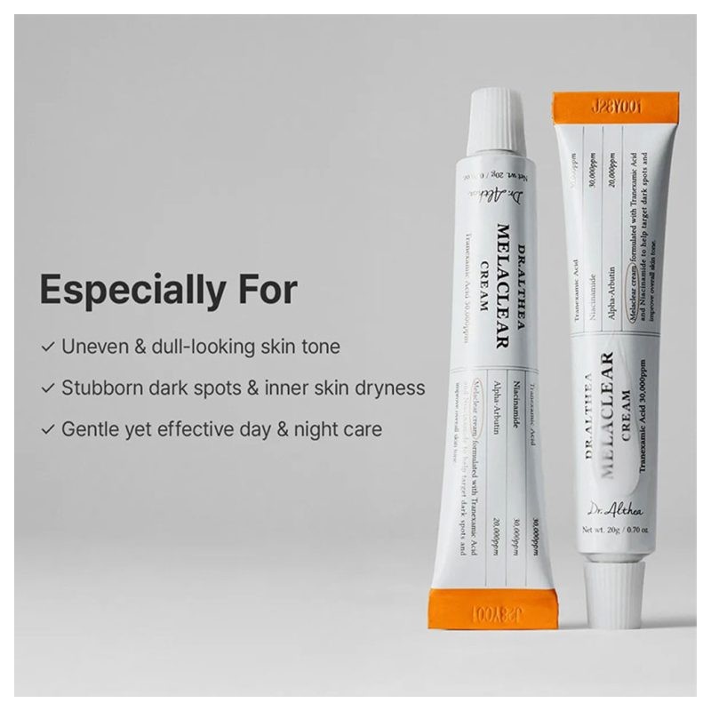 کرم ضد لک و روشن کننده مناسب انواع پوست دکتر التیا Melaclear Cream وزن 20 گرم