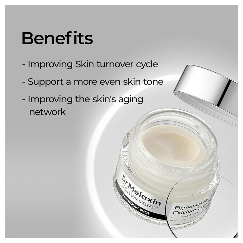 کرم اصلاح رنگ و روشن کننده مناسب پوست مختلط و چرب دکتر ملاکسین Cemenrete Picotonic Shot Pigmentation Cream وزن 25 گرم