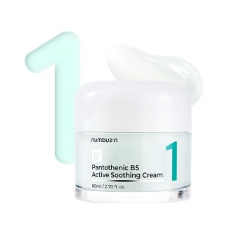 کرم مرطوب‌کننده با پانتوتنیک اسید B5 پوست‌های حساس نامبوزین Numbuzin No.1 Pantothenic B5 Active Soothing Cream حجم 80 میل