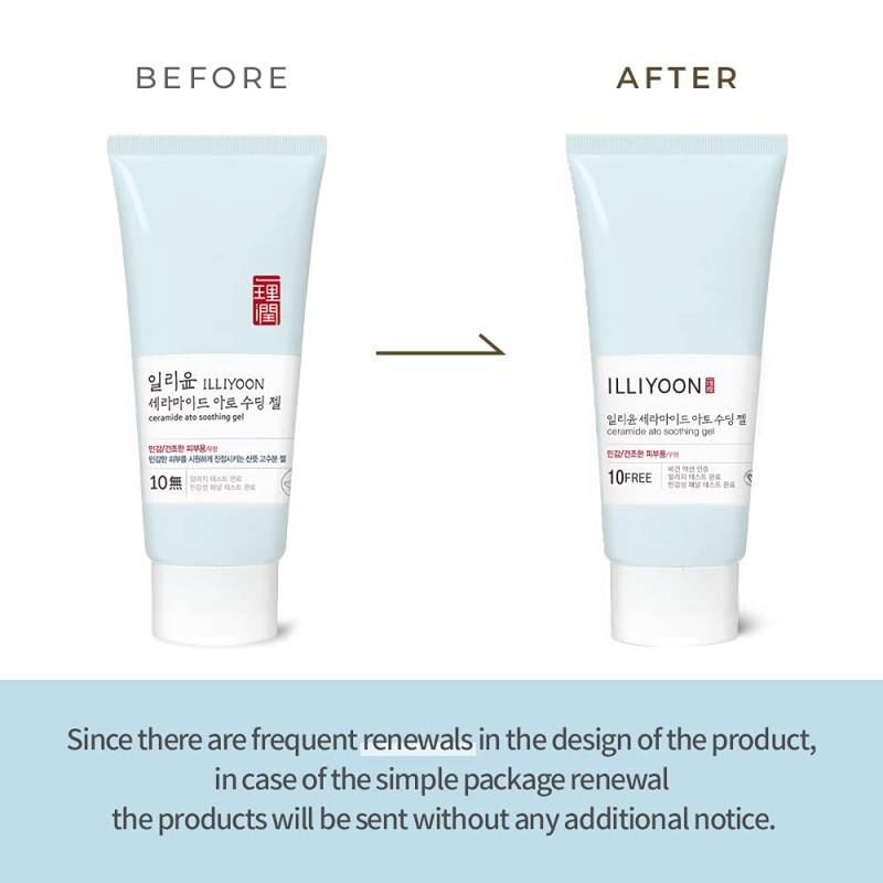 ژل کرم آبرسان و تسکین‌دهنده با سرامید و سنتلا مناسب پوست‌های چرب و حساس ایلیون Illiyoon Ceramide Ato Soothing Gel حجم 175 میل