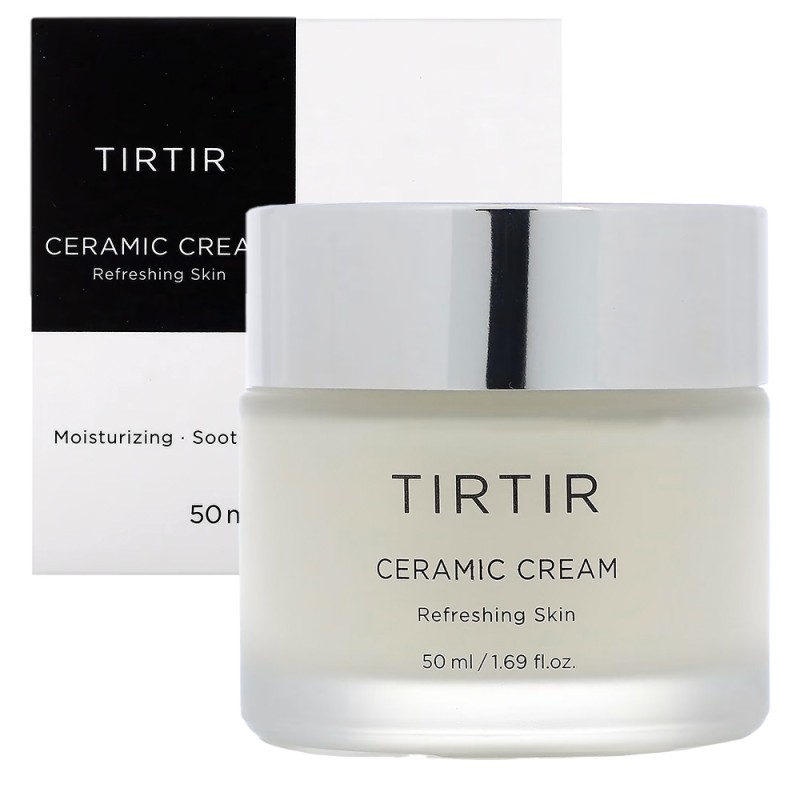 کرم مرطوب کننده آبرسان و ترمیم کننده سرامید مناسب پوست خشک و حساس تیرتیر Ceramic Cream حجم 50 میل