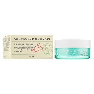 مرطوب‌کننده دوگانه با سرامید و آدنوزین مناسب پوست‌های مختلط اکسیس وای AXIS-Y Cera Heart My Type Duo Cream حجم 60 میل