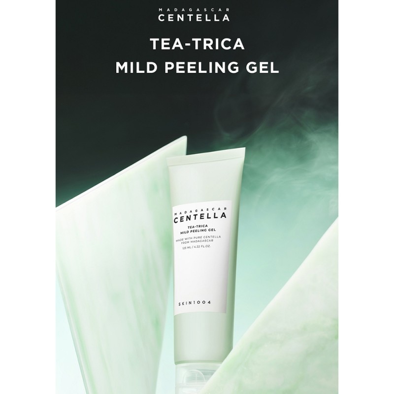 ژل لایه‌بردار ضدجوش مناسب پوست‌های مستعد آکنه اسکین ۱۰۰۴ SKIN1004 Madagascar Centella Tea-Trica Mild Peeling Gel حجم 125 میل
