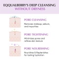 شوینده روغنی کنترل منافذ مناسب پوست چرب و مختلط اکوال بری EQQUALBERRY Purple Rice Pore Smoothing Cleansing Oil حجم 200 میل
