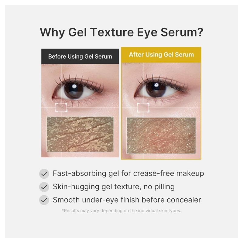 سرم ژلی دور چشم با کوجیک اسید و زردچوبه مناسب پوست کدر مدی کیوب Medicube Kojic Acid Turmeric Vita Eye Gel Serum حجم 30 میل