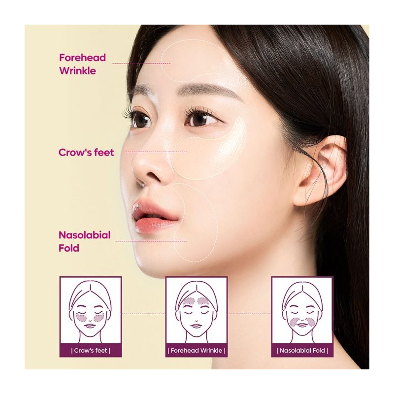 پچ زیر چشم ضدچروک با کلسیم و کلاژن مناسب پوست شل و دارای چروک دکتر ملاکسین Dr.Melaxin Calcium Volume Eye Patch حجم 60 عددی