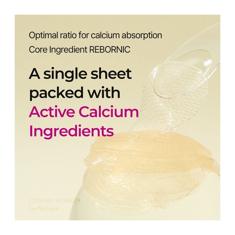 پچ زیر چشم ضدچروک با کلسیم و کلاژن مناسب پوست شل و دارای چروک دکتر ملاکسین Dr.Melaxin Calcium Volume Eye Patch حجم 60 عددی