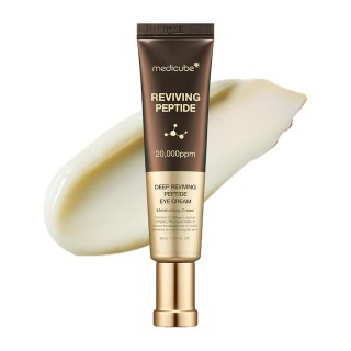 کرم دور چشم لیفت‌کننده و ضدچروک با پپتاید و کلاژن مناسب انواع پوست مدی کیوب Medicube Deep Lifting Peptide Eye Cream حجم 30 میل
