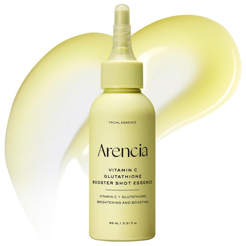 اسنس ضد لک با ویتامین سی و گلوتاتیون مناسب انواع پوست آرنسیا Arencia Vitamin C Glutathione Booster Shot Essence حجم 95 میل