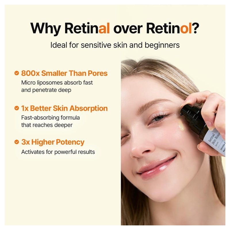 بوستر سرم ضد چروک و روشن کننده رتینال مناسب انواع پوست مدی تراپی Retinal Skin Booster Serum حجم 150 میل