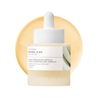 آمپول مناسب انواع پوست اسکین ۱۰۰۴ | SKIN1004 Lab in Nature Madagascar Centella Retinol 0.2 Boosting Shot Ampoule حجم 30 میل