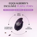 سرم کنترل منافذ با اسیدهای لایه‌بردار مناسب پوست چرب و مختلط اکوال بری EQQUALBERRY Purple PDRN Pore Minimizing Serum حجم 30 میل
