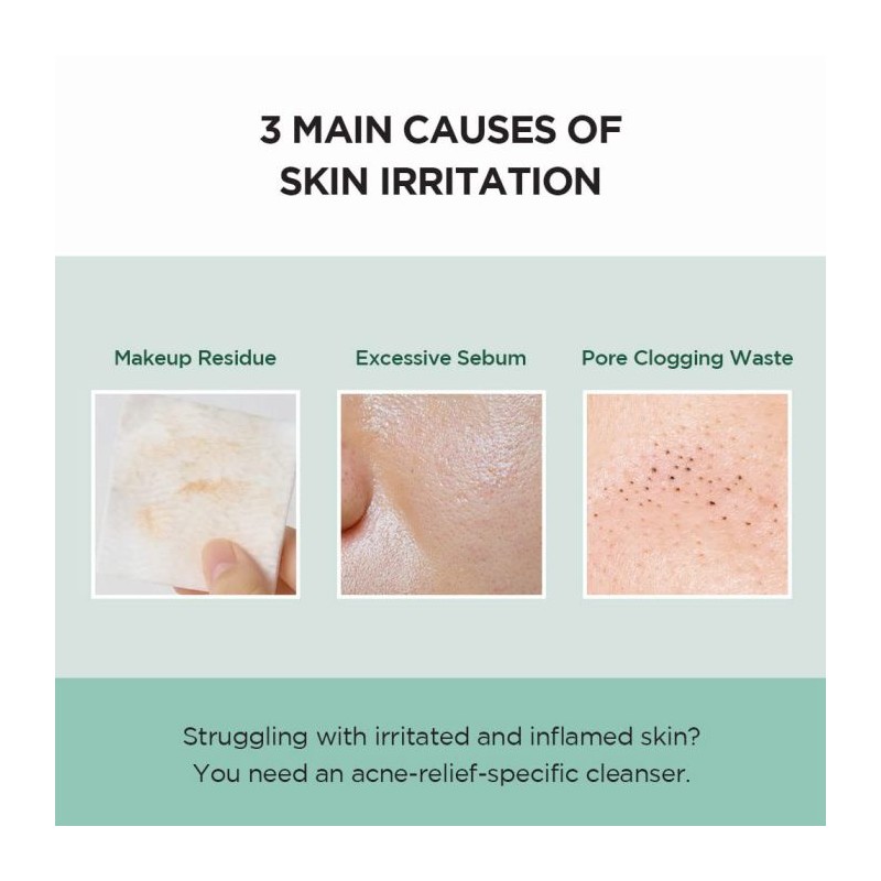 فوم شستشوی لایه بردار و ضد جوش BHA مناسب پوست چرب و مستعد آکنه اسکین ۱۰۰۴ Centella Tea-Trica Bha Foam حجم 125 میل