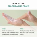 فوم شستشوی لایه بردار و ضد جوش BHA مناسب پوست چرب و مستعد آکنه اسکین ۱۰۰۴ Centella Tea-Trica Bha Foam حجم 125 میل
