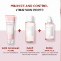 فوم شستشوی عمیق کنترل منافذ و تسکین دهنده مناسب پوست چرب و مختلط اسکین ۱۰۰۴ Poremizing Deep Cleansing Foam حجم 125 میل