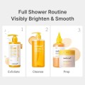 شوینده بدن لایه بردار مناسب انواع پوست مدی کیوب مدی کیوب | medicube Kojic Acid Turmeric Brightening Body Wash حجم 400 میل