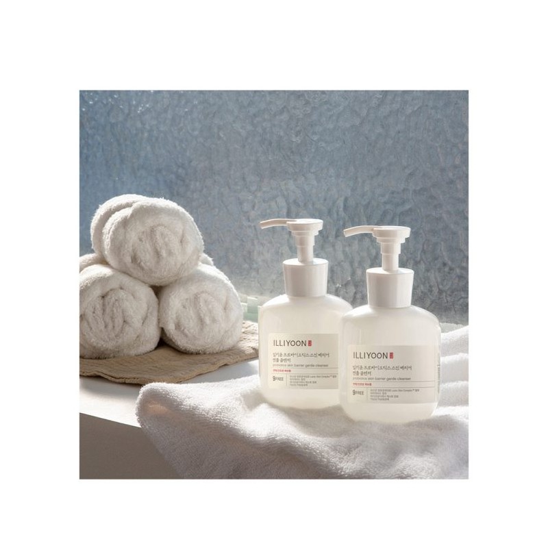ژل شوینده ملایم و ترمیم‌کننده سد دفاعی پروبیوتیک مناسب پوست حساس ایلیون Probiotics Skin Barrier Gentle Cleanser حجم 300 میل