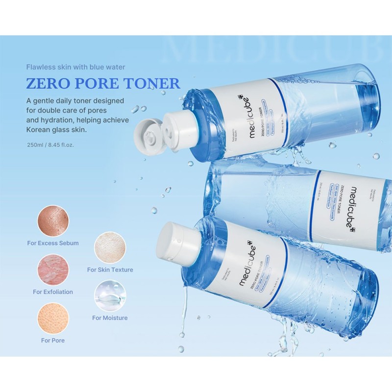 تونر لایه بردار و کنترل منافذ مدی کیوب Medicube Zero Pore Toner