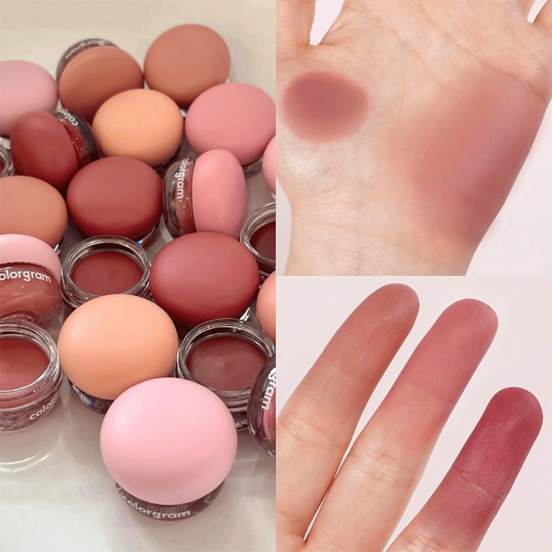 تینت کاسه ای مات گونه و لب کارگرام COLORGRAM Tintin Dory Blur Jam - 01-pink-cashew-nut