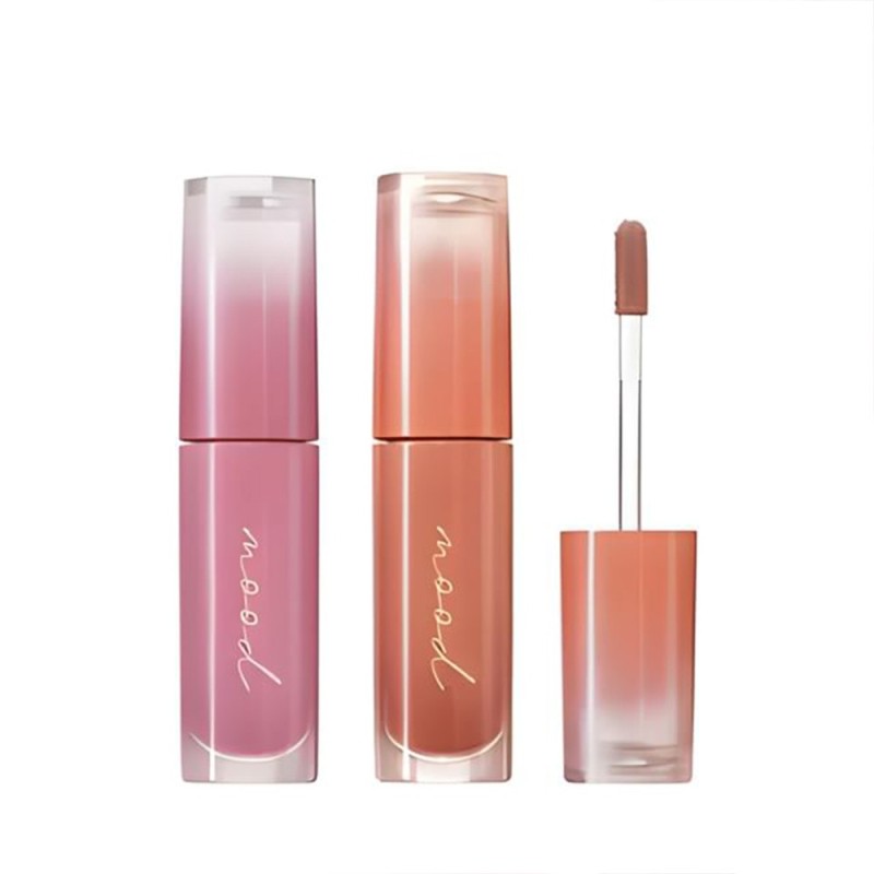 تینت لب براق پریپرا Peripera Ink Mood Glowy Tint - 02-coral-influencer