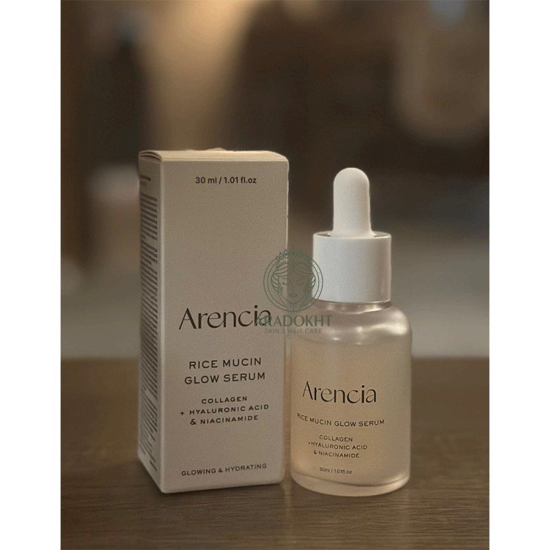 سرم روشن کننده برنج و حلزون آرنسیا Arencia Rice Mucin Glow Serum
