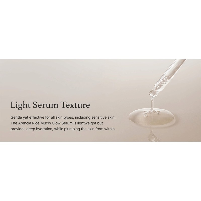 سرم روشن کننده برنج و حلزون آرنسیا Arencia Rice Mucin Glow Serum