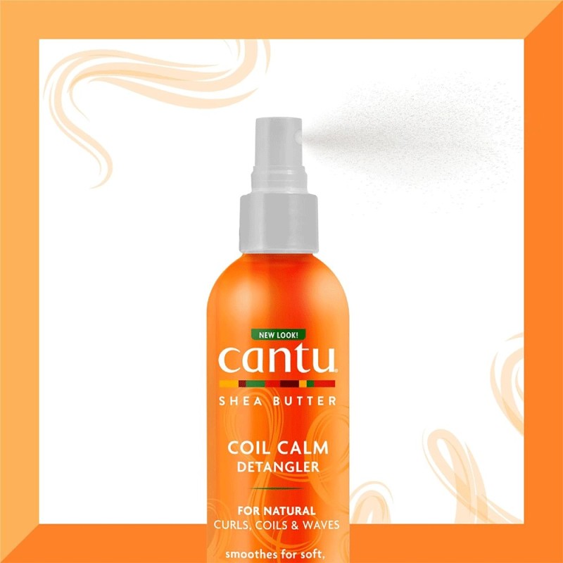 اسپری گره باز کن موی فر شی باتر کانتو Cantu Shea Butter Coil Calm Detangler