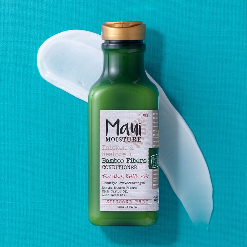 نرم کننده موی بامبوی مائوئی مائویی مویسچر ضد ریزش و بازسازی کننده Maui Moisture Thicken and Restore Bamboo Fibers Strengthening
