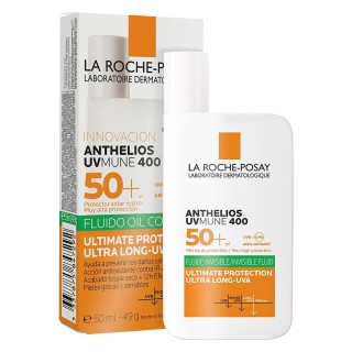 کرم ضد آفتاب بی رنگ کنترل چربی فلویید لاروش پوزای LA ROCHE POSAY ANTHELIOS UVMUNE 400 OIL CONTROL FLUID SPF50