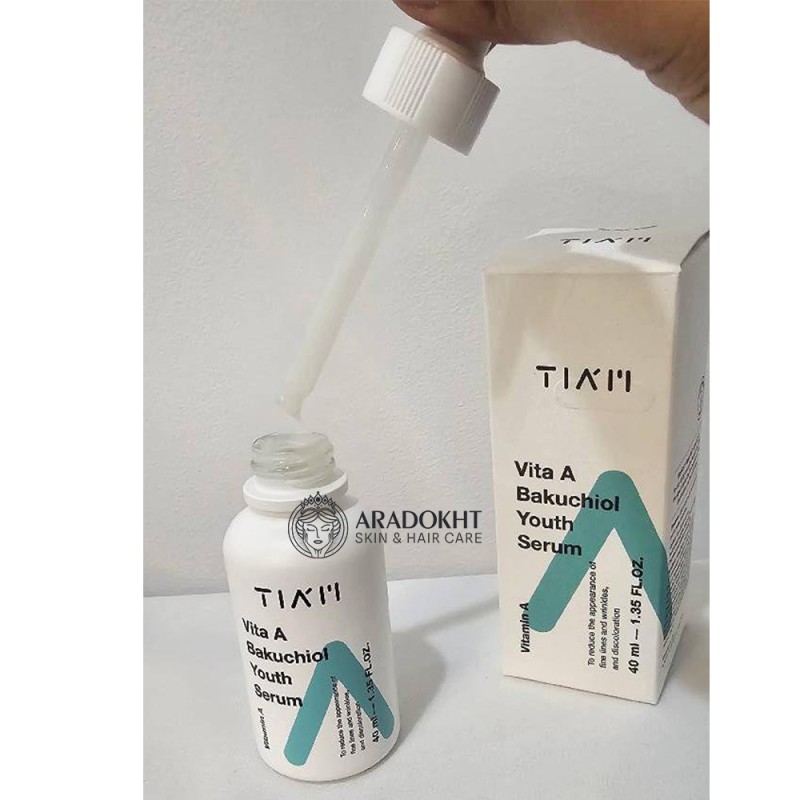 سرم ضد چروک رتینول و باکوچیول تیام Tiam Vita A Bakuchiol Youth Serum
