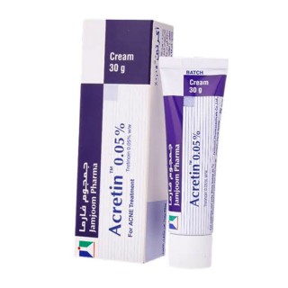 کرم ضد لک و جوش قوی ترتینوئین 0.05 اکرتین جمجوم فارما Jamjoom Pharma Acretin 0.5% Cream