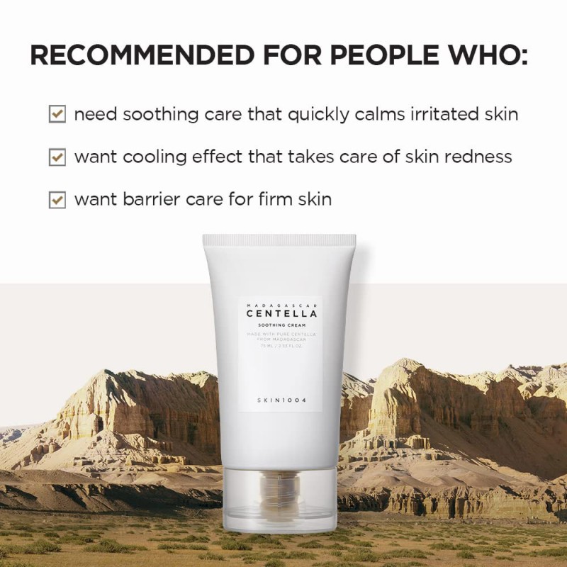 کرم تسکین دهنده سنتلا ماداگاسکار اسکین 1004 SKIN1004 Madagascar Centella Soothing Cream 75 ml - 75-%d9%85%db%8c%d9%84%db%8c-%d9%