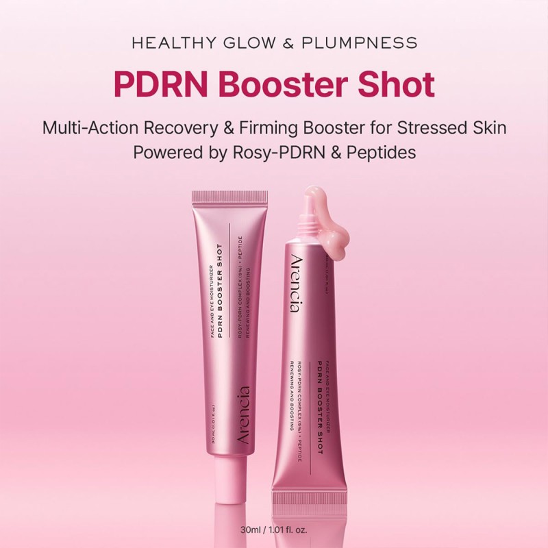 سرم دور چشم و صورت PDRN بوستر شات آرنسیا ترمیم کننده و جوانساز پوست Arencia PDRN Booster Shot