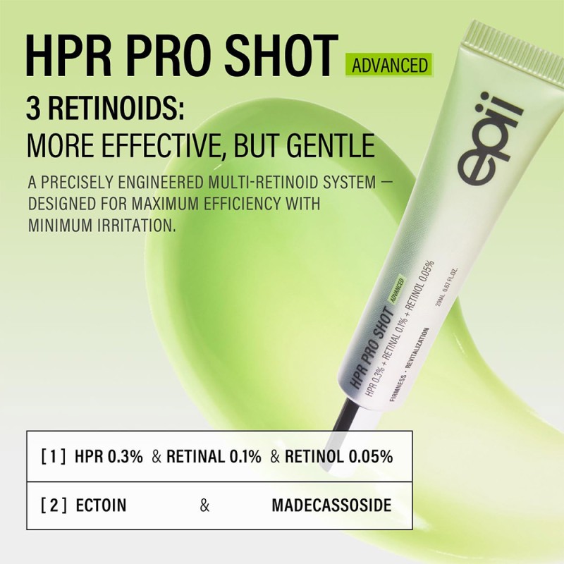 کرم دور چشم و صورت HPR پرو شات 3 رتینوئید اپی ضد چروک قوی و جوانساز پوست epii PRO SHOT