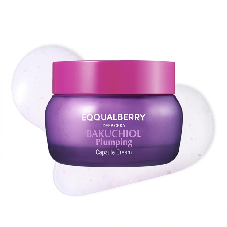 کرم کپسولی باکوچیول پلامپینگ ضد چروک و جوانساز پوست اکوال‌بری | EQQUALBERRY Bakuchiol Plumping Capsule Cream حجم 50 میل
